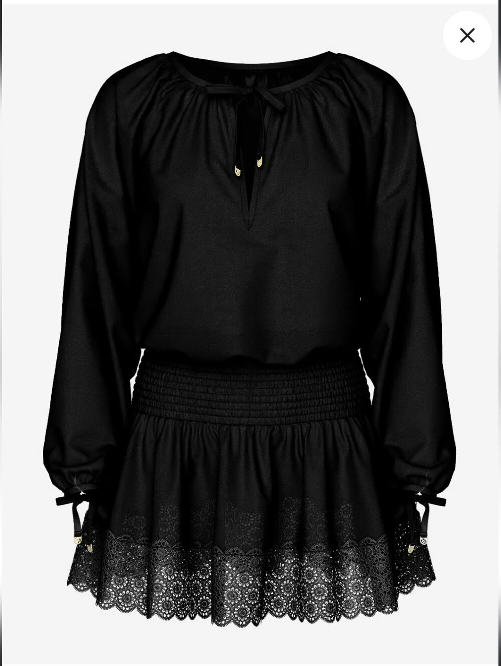 Victoria's Secret Black Swim Cover-Up Dress bnwt